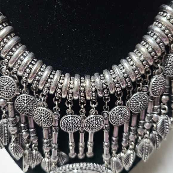 Forever 21 Boho necklace AZTEC DANCE necklace chocker gypsy style jewelery - Picture 3 of 6